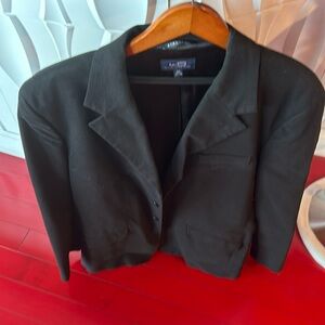 Designer Wilke Rodriguez black cotton coat size 42